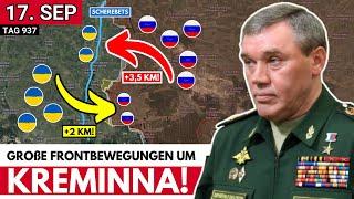 Russische motorisierte Einheiten erobern 20 km² vor dem Scherebets, Ukraine gelingt 2 km-Gegenstoß!