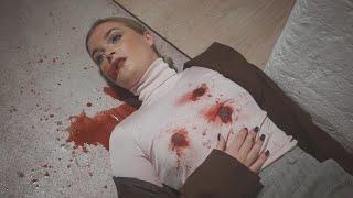 Marcy's Last Job TRAILER - women thief shot multiple times in belly and chest, squibs death scene