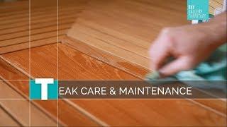 Teak Outdoor Furniture Care and Maintenance