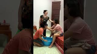 Mother-in-law and daughter-in-law , Daily life of a couple #couple #shorts