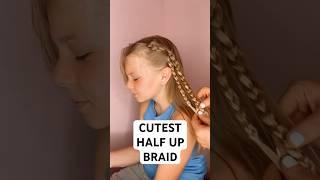 CUTEST HALF UP HAIRDO | Audrey and Victoria #hairstyles #hairtutorial *hair products we use ⬇️