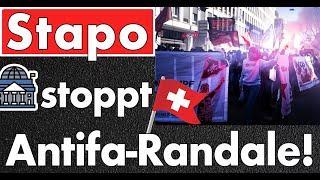 Schlagstock & Pfefferspray gegen unbewilligte Demo von Linksextremen & Antifa in Zürich!