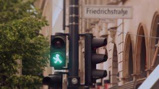 Ampelmännchen in den Straßen von Berlin