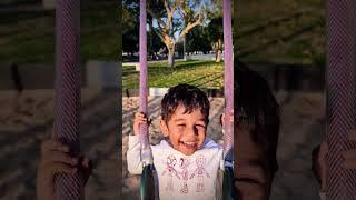 Adorable Baby Swings and Bursts Into the Cutest Laughs Ever!  #cute #shortsfeed #shortfeed #shorts