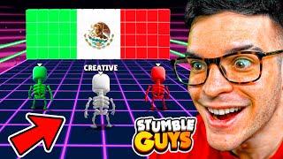 PROHIBIDO TOCAR los COLORES de MEXICO en STUMBLE GUYS! 🟢️