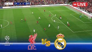 LIVE  Liverpool vs Real Madrid | UEFA Champions League 24/25 | Full Match | PES Game Simulation