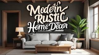 Modern Rustic Home Decor: Cozy & Contemporary Ideas for 2024