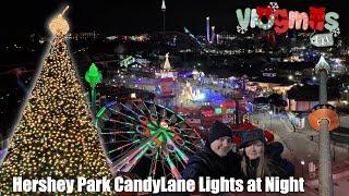 Hersheypark Candylane: Rides, Lights & Festive Fun at Night Vlogmas  