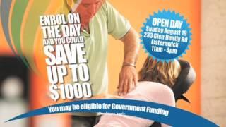 Sage Massage Melbourne Australia new 15 second TV ad talking about our Open Day