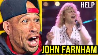 Rapper FIRST time REACTION to John Farnham - Help (LIVE) This is INSANE...