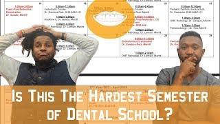 "Hardest Semester of Dental School" Schedule || FutureDDS