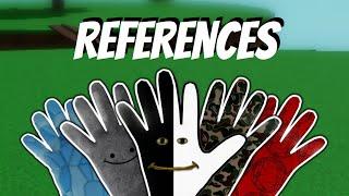 ALL GLOVE REFERENCES IN SLAP BATTLES | Slap Battles Glove Secrets (Part 3)