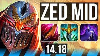 ZED vs HWEI (MID) | 6k comeback, 800+ games, Rank 12 Zed | NA Challenger | 14.18