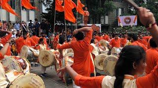 शिवमुद्रा पथक २०२३   ShivMudra dhol tasha pathak ️ Tilak Vidyapeeth Ganapati VISARJAN MIRAVNUK