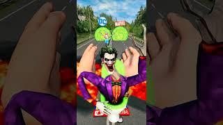 Funny Marvel & DC Cars vs Hand Clap  in BeamNG drive #shorts