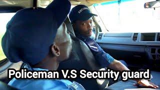 Policeman v.s Security guard