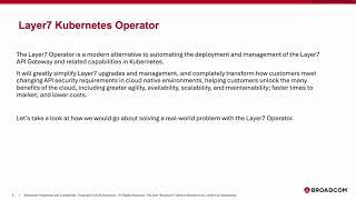 Layer7 Operator Overview