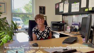 Sandy Stokes, school nutrition director for Petersburg City Public Schools