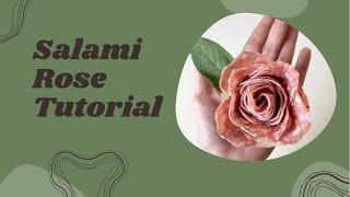 How to Build A Salami Rose (Easy Step by Step Tutorial) #shorts