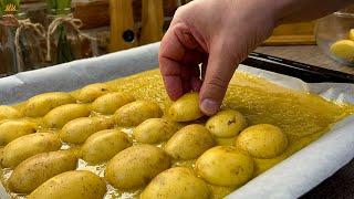 Baked Potatoes in Parmesan