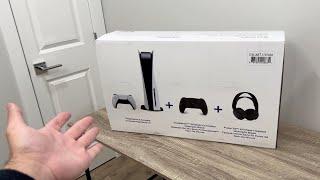 PS5, DualSense Controller and Pulse 3D Headset Unboxing! Costco Bundle