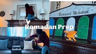 My Ramadan Preparations | Living Room Reset and Ramadan Decoration | Ramadan in Canada | Urdu Vlog