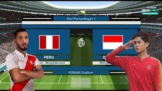 INTERNATIONAL TEAM TOUR PERU VS INDONESIA - ∈FOOTBALL PES 2021 MOBILE 