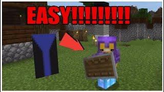 MINECRAFT TUTORIAL : HOW TO PUT BANNER ON SHIELD (EASY!!!!!!)