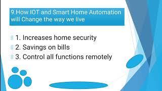 IOT Based Home Automation System