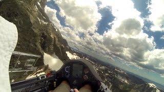 Glider Pilot Gets Desperately Low in Teton Mountains