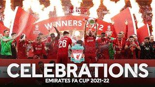 Henderson Lifts The FA Cup | Trophy Lift & Full-Time Celebrations  |  Emirates FA Cup 2021-22