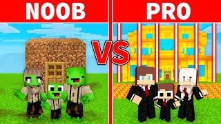 Mikey and JJ - NOOB vs PRO : FAMILY Battle in Minecraft (Maizen)