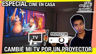 CAMBIÉ mi TV por un PROYECTOR HD ¿VALE LA PENA? especial Retro Celulares & Más