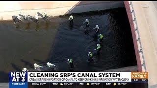 SRP crews drain portions canals in Mesa to keep water clean