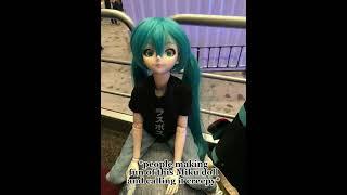 Your beauty never ever scared me ️ #shorts #creepy #mikudoll #doll #miku #beautiful #maryonacross