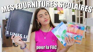 MES FOURNITURES SCOLAIRES POUR LA FAC BTS#1