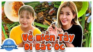 Linh Barbie Về Quê Đi Mò Ốc - Troll Em Gái I Linh Barbie Vlog