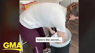 Mom’s trash bag hack reveals we’ve been doing it all wrong l GMA