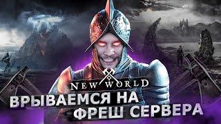 NEW WORLD - ВРЫВАЕМСЯ НА ФРЕШ СЕРВЕР! Сервер : Imhotep // Фракция : Covenant. ДЕНЬ 1.