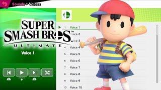 Ness Voices - Super Smash Bros Ultimate