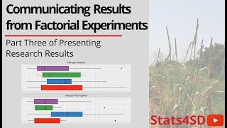 Presenting Research Results: Communicating Results from Factorial Experiments