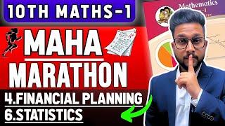 10TH MATHS 1 MAHA MARATHON | FINANCIAL PLANNING | STATISTICS | JR TUTORIALS |