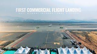 Historic Moment At Navi Mumbai International Airport | Successful Landing Of First Commercial Flight