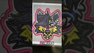 Making a custom fursona patch! #furry #fursona #smallbusiness