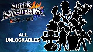All Unlockables in Super Smash Bros. for 3DS and Wii U!