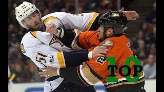 Top Ten NHL Hockey Fights of 2017