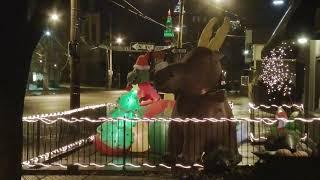 Christmas Decorations in Front of Bac Restaurant. 11/30/2014.