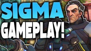 SIGMA NEW OVERWATCH CHARACTER GAMEPLAY! (THIS GUY IS INSANE)