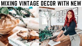 MIXING NEW DECOR WITH OLD VINTAGE DECOR || IDEAS || ANTIQUE SHOP WITH ME || 2023