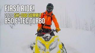 First Ride! Ski Doo Summit 850 E TEC Turbo